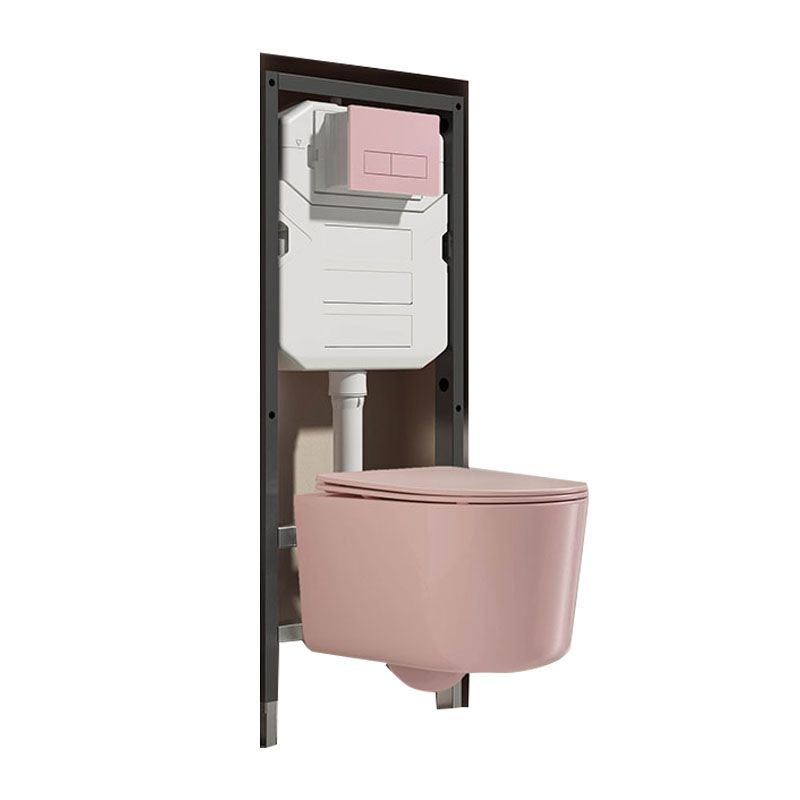 Modern Toilet Bowl Wall Mount Porcelain All-In-One Flush Toilet Clearhalo 'Bathroom Remodel & Bathroom Fixtures' 'Home Improvement' 'home_improvement' 'home_improvement_toilets' 'Toilets & Bidets' 'Toilets' 1200x1200_6139ebe9-9251-48dc-8356-b34d4824bc6c
