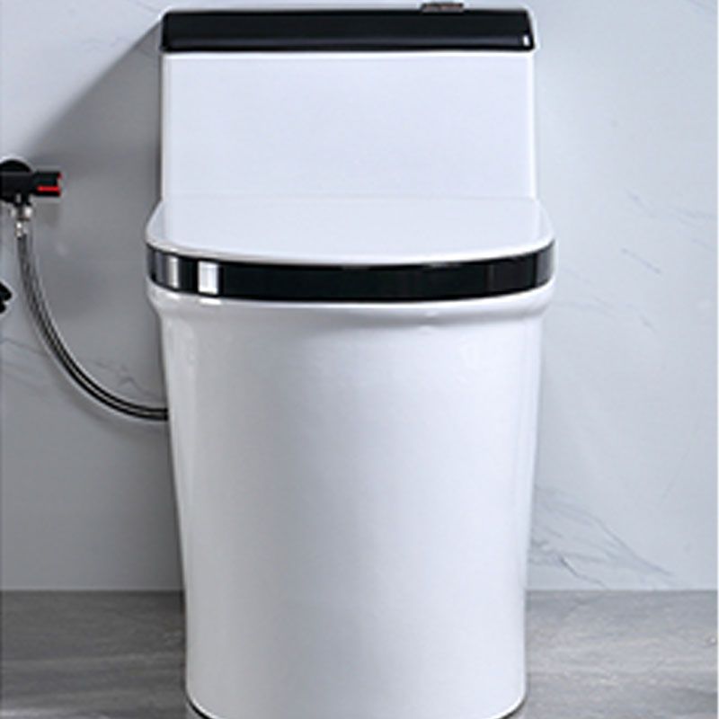 Floor Mount Toilet Black and White Toilet with Siphon Jet Water-saving Function Clearhalo 'Bathroom Remodel & Bathroom Fixtures' 'Home Improvement' 'home_improvement' 'home_improvement_toilets' 'Toilets & Bidets' 'Toilets' 1200x1200_613c402d-ad69-454a-add1-569f56ef5da4