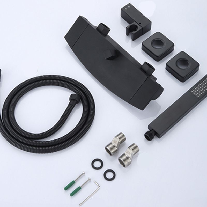 Modern Tub Faucet Copper Wall Mounted with Hose Bathroom Faucet Clearhalo 'Bathroom Remodel & Bathroom Fixtures' 'Bathtub Faucets' 'bathtub_faucets' 'Home Improvement' 'home_improvement' 'home_improvement_bathtub_faucets' 1200x1200_613c496f-7fc0-44a2-a1b0-f0a6761bc6a2