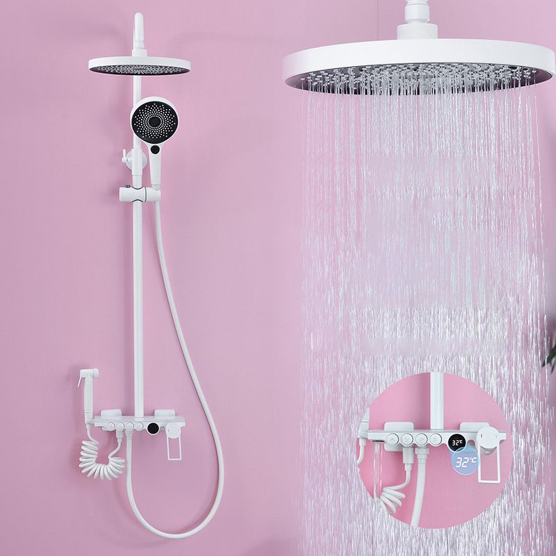 Wall Mounted Shower System Modern Handheld Shower Head Raining Jet Shower System Clearhalo 'Bathroom Remodel & Bathroom Fixtures' 'Home Improvement' 'home_improvement' 'home_improvement_shower_faucets' 'Shower Faucets & Systems' 'shower_faucets' 'Showers & Bathtubs Plumbing' 'Showers & Bathtubs' 1200x1200_614762a2-1593-4ee7-8eda-24b1145c3737