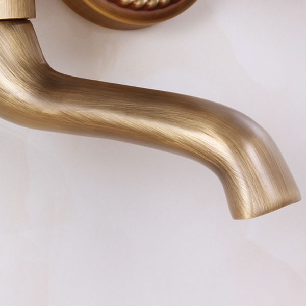 Traditional Wall Mounted Metal Tub Filler Double Handles Waterfall Tub Faucet Trim Clearhalo 'Bathroom Remodel & Bathroom Fixtures' 'Bathtub Faucets' 'bathtub_faucets' 'Home Improvement' 'home_improvement' 'home_improvement_bathtub_faucets' 1200x1200_6155f623-16ad-46e0-b6d6-268b56537985