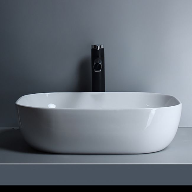 Traditional Vessel Bathroom Sink Porcelain with Faucet Basin Sink Clearhalo 'Bathroom Remodel & Bathroom Fixtures' 'Bathroom Sinks & Faucet Components' 'Bathroom Sinks' 'bathroom_sink' 'Home Improvement' 'home_improvement' 'home_improvement_bathroom_sink' 1200x1200_6162a5fd-82a1-49f9-bae3-aa9780bfb31f
