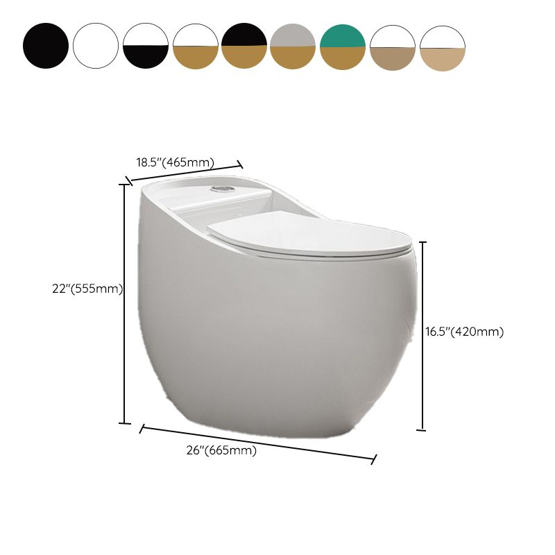 Contemporary Ceramic Toilet Floor Mount Urine Toilet with Slow Close Seat for Washroom Clearhalo 'Bathroom Remodel & Bathroom Fixtures' 'Home Improvement' 'home_improvement' 'home_improvement_toilets' 'Toilets & Bidets' 'Toilets' 1200x1200_61a51b55-0e92-438c-8f11-27b7125ecbab