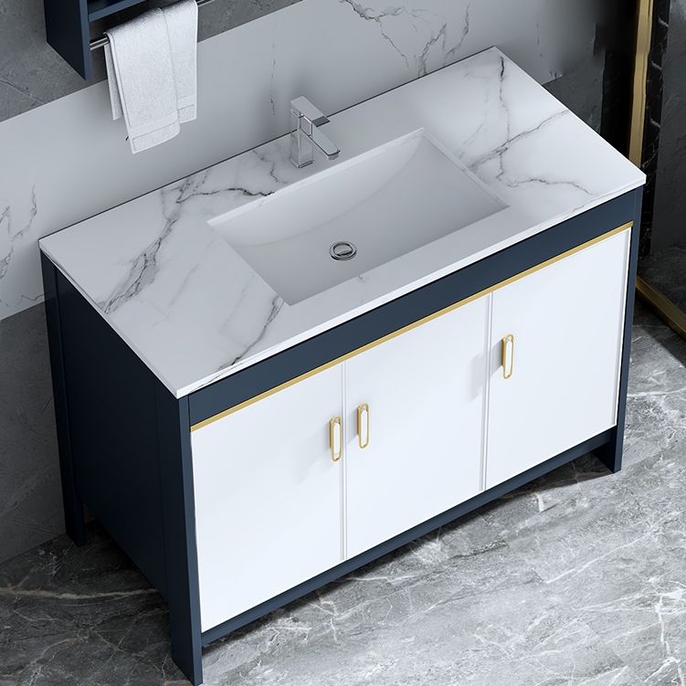 Floor Mount Modern Bathroom Vanity Blue Single-Sink Rectangular Vanity Set Clearhalo 'Bathroom Remodel & Bathroom Fixtures' 'Bathroom Vanities' 'bathroom_vanities' 'Home Improvement' 'home_improvement' 'home_improvement_bathroom_vanities' 1200x1200_61c3f780-478b-4efb-a247-3c2ffb912e8d