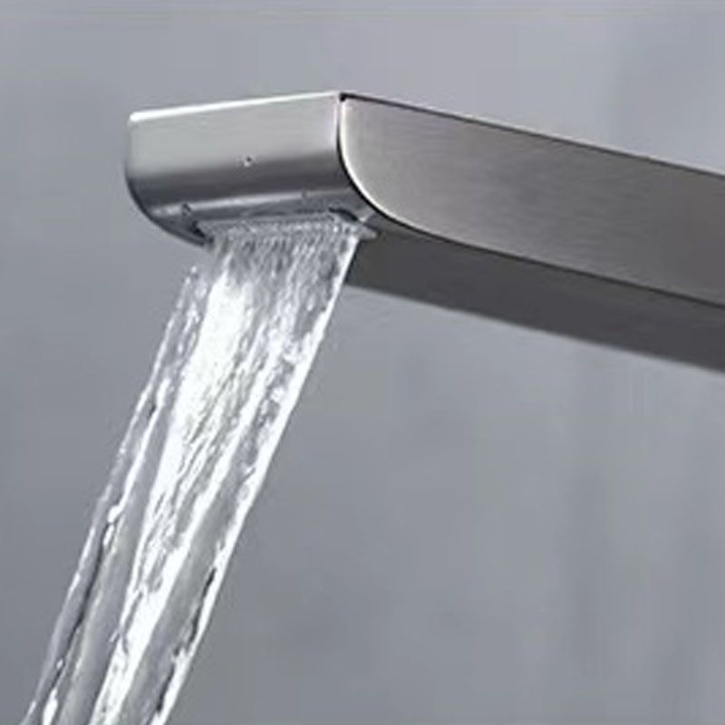 Modern Vessel Faucet Brass Lever Handles Waterfall Spout Bathroom Sink Faucet Clearhalo 'Bathroom Remodel & Bathroom Fixtures' 'Bathroom Sink Faucets' 'Bathroom Sinks & Faucet Components' 'bathroom_sink_faucets' 'Home Improvement' 'home_improvement' 'home_improvement_bathroom_sink_faucets' 1200x1200_61ddcf9a-794f-4f26-b2b9-dca2a7b99515