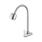Contemporary Single Handle Kitchen Faucet Pull-down Wall-mounted Faucet in Chrome Clearhalo 'Home Improvement' 'home_improvement' 'home_improvement_kitchen_faucets' 'Kitchen Faucets' 'Kitchen Remodel & Kitchen Fixtures' 'Kitchen Sinks & Faucet Components' 'kitchen_faucets' 1200x1200_61ea5d47-ca28-4191-8c9f-1bc0a2aff039