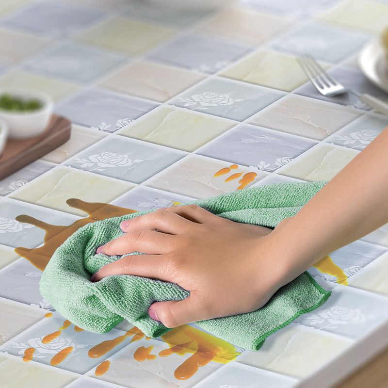 Peel and Stick Wall Tile Plastic Square Mosaic Waterproof Peel and Stick Wall Tile Clearhalo 'Flooring 'Home Improvement' 'home_improvement' 'home_improvement_peel_stick_blacksplash' 'Peel & Stick Backsplash Tile' 'peel_stick_blacksplash' 'Walls & Ceilings' Walls and Ceiling' 1200x1200_61f17a74-4500-4341-a62a-d4c675a30dfb