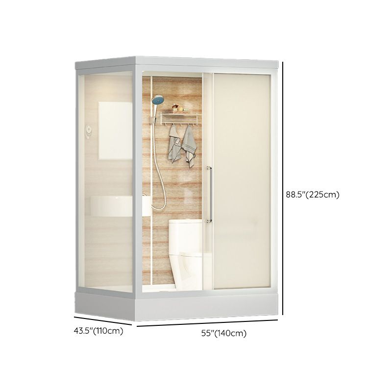 Modern Rectangle Shower Stall Clear Tempered Shower Stall for Bathroom Clearhalo 'Bathroom Remodel & Bathroom Fixtures' 'Home Improvement' 'home_improvement' 'home_improvement_shower_stalls_enclosures' 'Shower Stalls & Enclosures' 'shower_stalls_enclosures' 'Showers & Bathtubs' 1200x1200_61fcec56-7962-467d-8d4d-a8b41d57e1a7