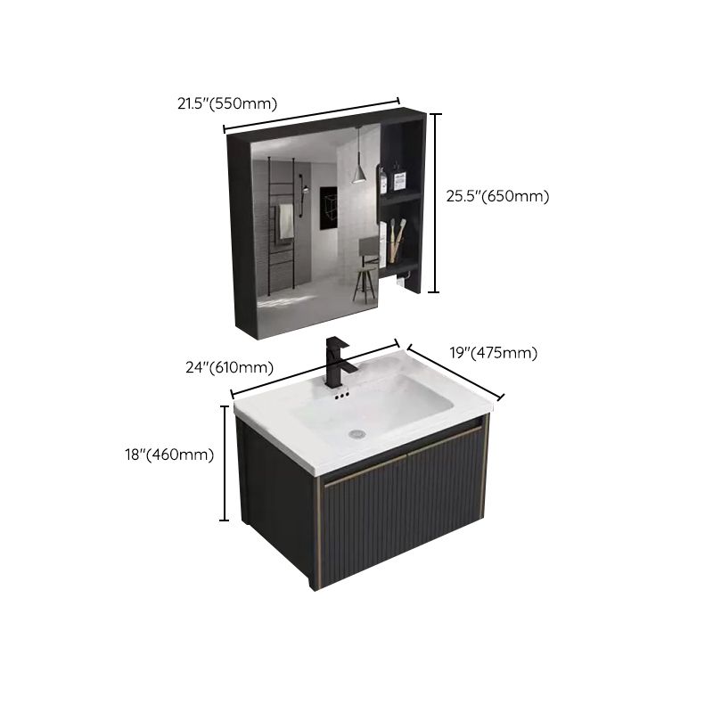 Wall Mount Bathroom Sink Vanity Modern Faucet Included Bathroom Vanity Set Clearhalo 'Bathroom Remodel & Bathroom Fixtures' 'Bathroom Vanities' 'bathroom_vanities' 'Home Improvement' 'home_improvement' 'home_improvement_bathroom_vanities' 1200x1200_62102aca-ae58-4b1e-9747-7e05de3e8f6d