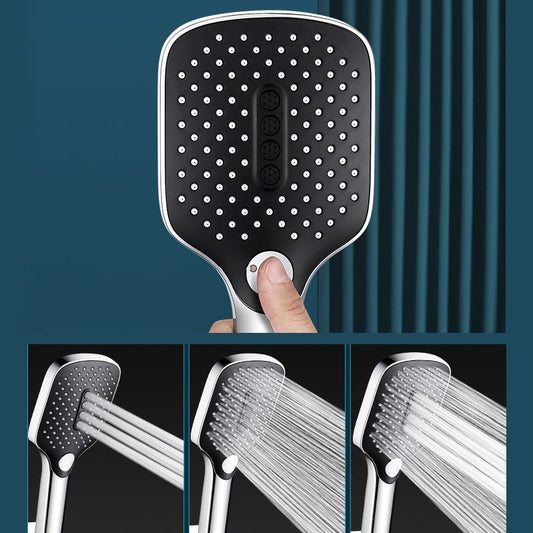 Contemporary Handheld Supercharged Shower Head Square Spray Head Clearhalo 'Bathroom Remodel & Bathroom Fixtures' 'Home Improvement' 'home_improvement' 'home_improvement_shower_heads' 'Shower Heads' 'shower_heads' 'Showers & Bathtubs Plumbing' 'Showers & Bathtubs' 1200x1200_6211aa9c-e049-44a4-ab79-b46dc1e8e325