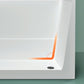 Modern Rectangle White Bathtub Acrylic Back to Wall with Drain Bath Tub Clearhalo 'Bathroom Remodel & Bathroom Fixtures' 'Bathtubs' 'Home Improvement' 'home_improvement' 'home_improvement_bathtubs' 'Showers & Bathtubs' 1200x1200_6223dd4f-6ba1-453d-9716-dc7c381db2a3