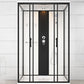 Contemporary Shower Stall Black Framed Tempered Glass Shower Stall Clearhalo 'Bathroom Remodel & Bathroom Fixtures' 'Home Improvement' 'home_improvement' 'home_improvement_shower_stalls_enclosures' 'Shower Stalls & Enclosures' 'shower_stalls_enclosures' 'Showers & Bathtubs' 1200x1200_622bcaf7-3f8d-4002-b769-c7361272e278