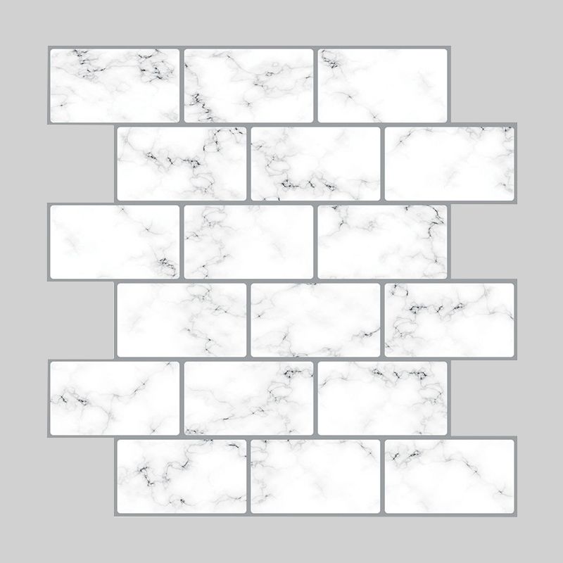 Peel and Stick Wall Tile Water Resistant Rectangle PVC Peel & Stick Subway Tile Clearhalo 'Flooring 'Home Improvement' 'home_improvement' 'home_improvement_peel_stick_blacksplash' 'Peel & Stick Backsplash Tile' 'peel_stick_blacksplash' 'Walls & Ceilings' Walls and Ceiling' 1200x1200_623e948b-9a87-4ce4-93e6-12198c9672a3