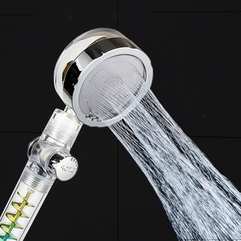 Modern Round Handheld Shower Head Rain Spray Head in Plastic Clearhalo 'Bathroom Remodel & Bathroom Fixtures' 'Home Improvement' 'home_improvement' 'home_improvement_shower_heads' 'Shower Heads' 'shower_heads' 'Showers & Bathtubs Plumbing' 'Showers & Bathtubs' 1200x1200_6243fc35-4076-49d6-ba81-55fa14c2a20a