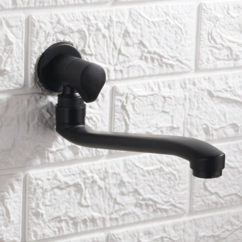 Contemporary Wall Mounted Bathroom Faucet Knob Handle Low Arc Rotatable Solid Brass Faucet Clearhalo 'Bathroom Remodel & Bathroom Fixtures' 'Bathroom Sink Faucets' 'Bathroom Sinks & Faucet Components' 'bathroom_sink_faucets' 'Home Improvement' 'home_improvement' 'home_improvement_bathroom_sink_faucets' 1200x1200_624f58c3-3799-4722-93ec-439910e0b4bd