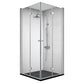 Silver Tempered Glass Folding Hinge Frameless Shower Bath Door Clearhalo 'Bathroom Remodel & Bathroom Fixtures' 'Home Improvement' 'home_improvement' 'home_improvement_shower_tub_doors' 'Shower and Tub Doors' 'shower_tub_doors' 'Showers & Bathtubs' 1200x1200_6258d5de-7971-49c1-84f7-c7890a446a13