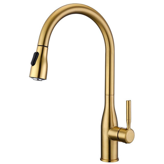 Modern Style Copper Kitchen Faucet Single Handle High Arc Kitchen Faucet Clearhalo 'Home Improvement' 'home_improvement' 'home_improvement_kitchen_faucets' 'Kitchen Faucets' 'Kitchen Remodel & Kitchen Fixtures' 'Kitchen Sinks & Faucet Components' 'kitchen_faucets' 1200x1200_6259400b-755f-4df6-8804-507b439d34fe