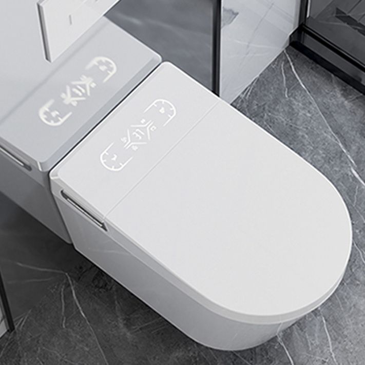 Contemporary 14.9" H Electronic Elongated Toilet Wall Mounted Bidet Clearhalo 'Bathroom Remodel & Bathroom Fixtures' 'Bidets' 'Home Improvement' 'home_improvement' 'home_improvement_bidets' 'Toilets & Bidets' 1200x1200_62686728-a8df-4799-85e1-54b049c9f5a8