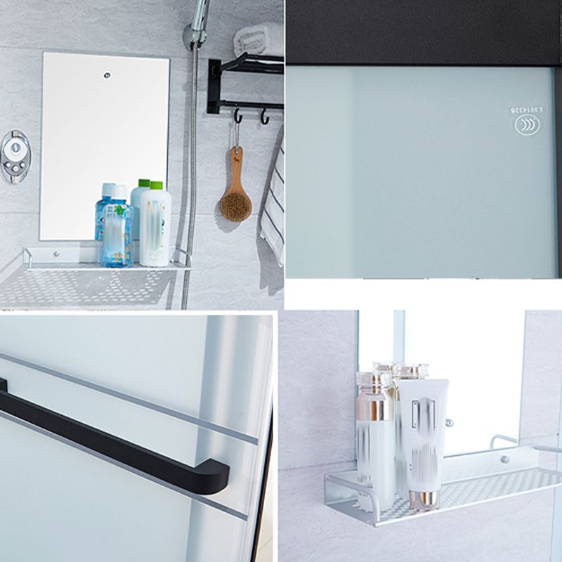Framed Corner Shower Enclosure Single Sliding Shower Enclosure Clearhalo 'Bathroom Remodel & Bathroom Fixtures' 'Home Improvement' 'home_improvement' 'home_improvement_shower_stalls_enclosures' 'Shower Stalls & Enclosures' 'shower_stalls_enclosures' 'Showers & Bathtubs' 1200x1200_626f4ca0-cec7-41f2-8a29-26cf9b6f1f77