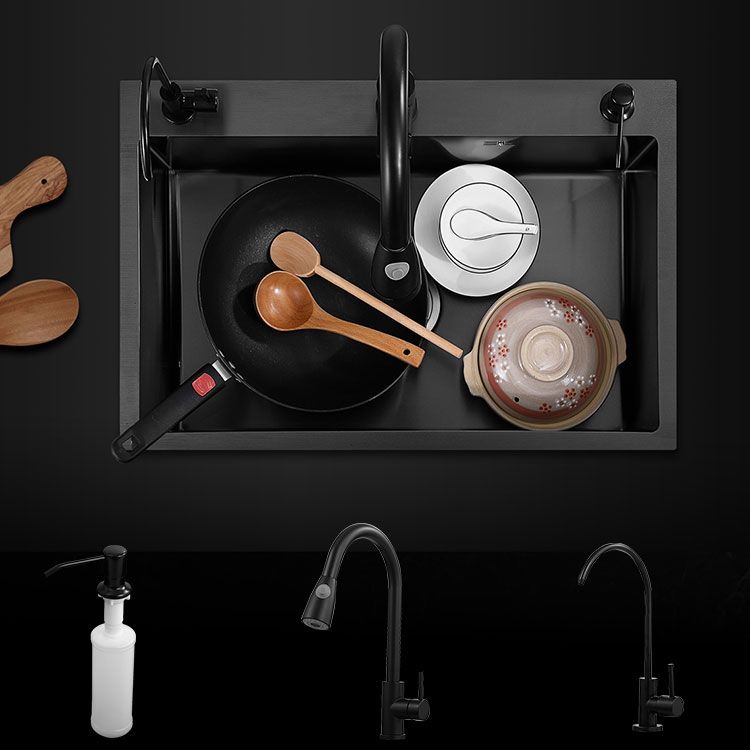 Stainless Steel Kitchen Sink Contemporary Style Single Bowl Kitchen Sink Clearhalo 'Home Improvement' 'home_improvement' 'home_improvement_kitchen_sinks' 'Kitchen Remodel & Kitchen Fixtures' 'Kitchen Sinks & Faucet Components' 'Kitchen Sinks' 'kitchen_sinks' 1200x1200_6278fe6d-3a79-48ad-9500-8ccf48948d02