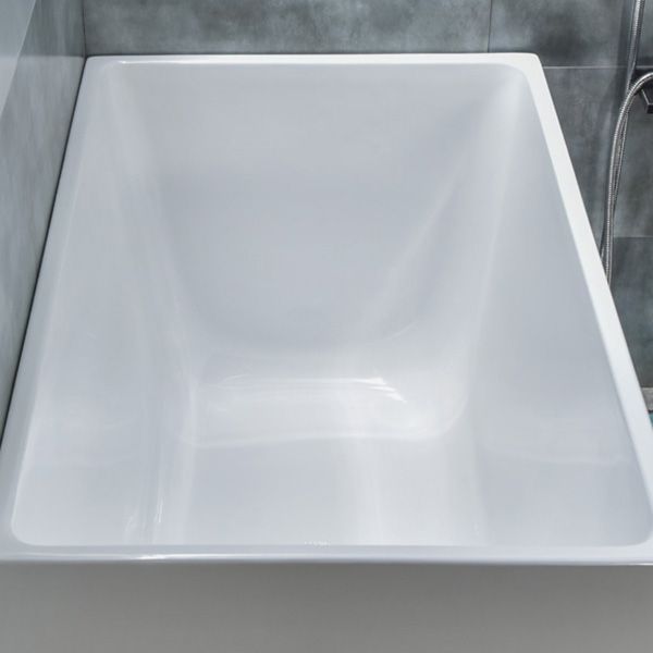 Modern Rectangular Stand Alone Bath Acrylic Soaking White Bathtub Clearhalo 'Bathroom Remodel & Bathroom Fixtures' 'Bathtubs' 'Home Improvement' 'home_improvement' 'home_improvement_bathtubs' 'Showers & Bathtubs' 1200x1200_62819f34-b8a9-4df3-a713-1cdcaab671e5