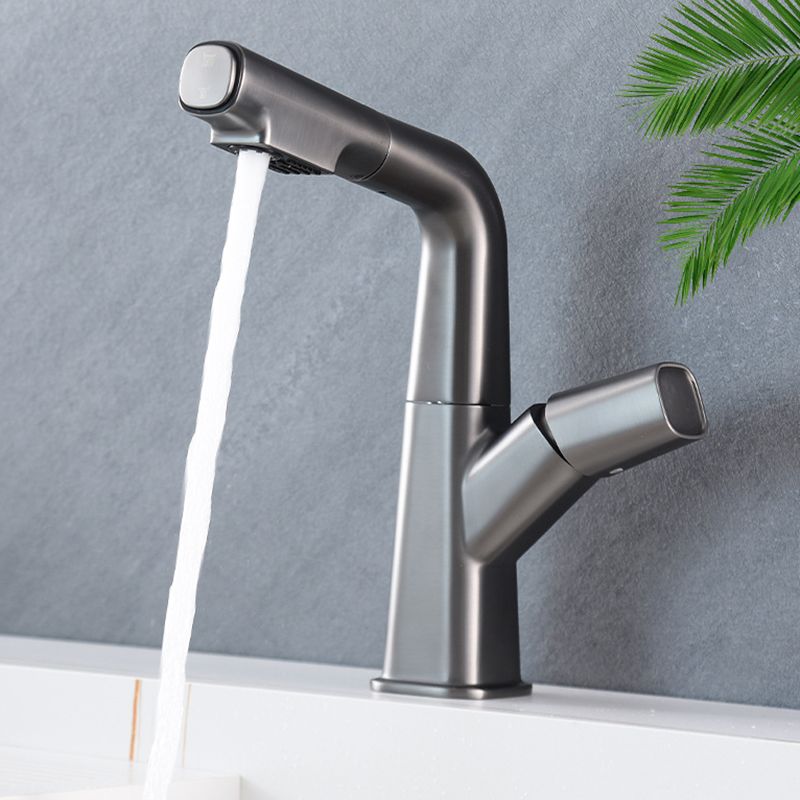 Vessel Sink Faucet Modern Style Swivel Spout Faucet for Bathroom Clearhalo 'Bathroom Remodel & Bathroom Fixtures' 'Bathroom Sink Faucets' 'Bathroom Sinks & Faucet Components' 'bathroom_sink_faucets' 'Home Improvement' 'home_improvement' 'home_improvement_bathroom_sink_faucets' 1200x1200_628897fc-69ba-4a54-8347-d87a64b2c4ed