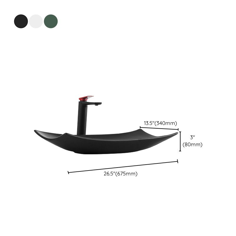 Modern Bathroom Sink Pop-Up Drain Porcelain Rectangular Vessel Lavatory Sink Clearhalo 'Bathroom Remodel & Bathroom Fixtures' 'Bathroom Sinks & Faucet Components' 'Bathroom Sinks' 'bathroom_sink' 'Home Improvement' 'home_improvement' 'home_improvement_bathroom_sink' 1200x1200_628d0969-9c31-4f33-8cd3-9eae1b5279be