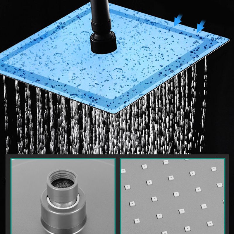 Rectangle Grey Shower Head Combo Standard Spray Pattern Showerhead Clearhalo 'Bathroom Remodel & Bathroom Fixtures' 'Home Improvement' 'home_improvement' 'home_improvement_shower_heads' 'Shower Heads' 'shower_heads' 'Showers & Bathtubs Plumbing' 'Showers & Bathtubs' 1200x1200_629f006e-c4dd-4fa5-ae94-1ab0633239d9