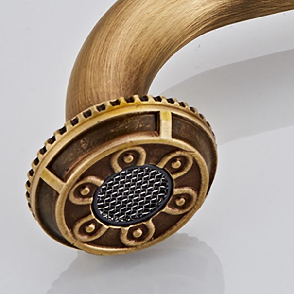 Brass Traditional Wide Spread Bathroom Faucet Lever Lavatory Faucet Clearhalo 'Bathroom Remodel & Bathroom Fixtures' 'Bathroom Sink Faucets' 'Bathroom Sinks & Faucet Components' 'bathroom_sink_faucets' 'Home Improvement' 'home_improvement' 'home_improvement_bathroom_sink_faucets' 1200x1200_62a24c15-9980-41e3-b246-d746d45b0334