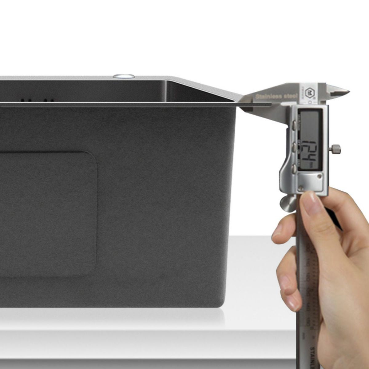 Modern Style Kitchen Sink Overflow Hole Design Drop-In Noise-cancelling Kitchen Sink Clearhalo 'Home Improvement' 'home_improvement' 'home_improvement_kitchen_sinks' 'Kitchen Remodel & Kitchen Fixtures' 'Kitchen Sinks & Faucet Components' 'Kitchen Sinks' 'kitchen_sinks' 1200x1200_62a601a5-5d3c-4bf9-a76f-aed9b6bf2a3a