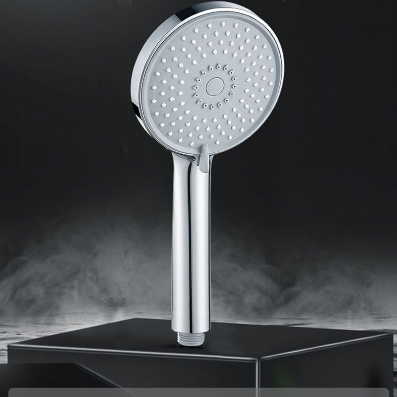 Round Handheld Shower Head Self-Cleaning Wall-Mount Shower Head Clearhalo 'Bathroom Remodel & Bathroom Fixtures' 'Home Improvement' 'home_improvement' 'home_improvement_shower_heads' 'Shower Heads' 'shower_heads' 'Showers & Bathtubs Plumbing' 'Showers & Bathtubs' 1200x1200_62c28f3c-d6c6-4b54-a024-480df63c1895
