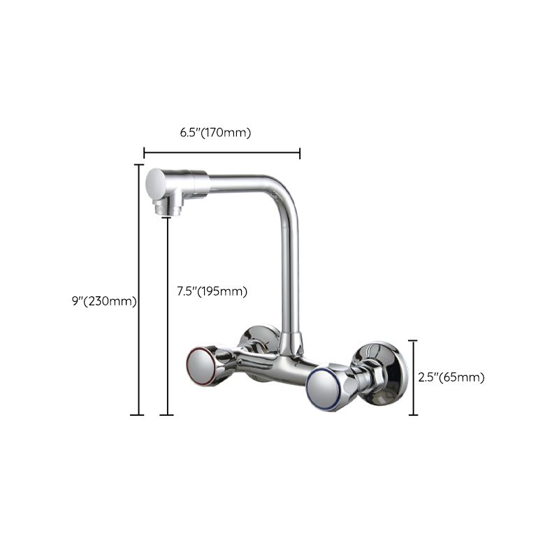 Modern Kitchen Faucet Brass Knob Handle High Arch Wall Mounted Pot Filler Faucet Clearhalo 'Home Improvement' 'home_improvement' 'home_improvement_kitchen_faucets' 'Kitchen Faucets' 'Kitchen Remodel & Kitchen Fixtures' 'Kitchen Sinks & Faucet Components' 'kitchen_faucets' 1200x1200_62d8f8a5-955a-43fd-b99d-9bc3b8b51cee