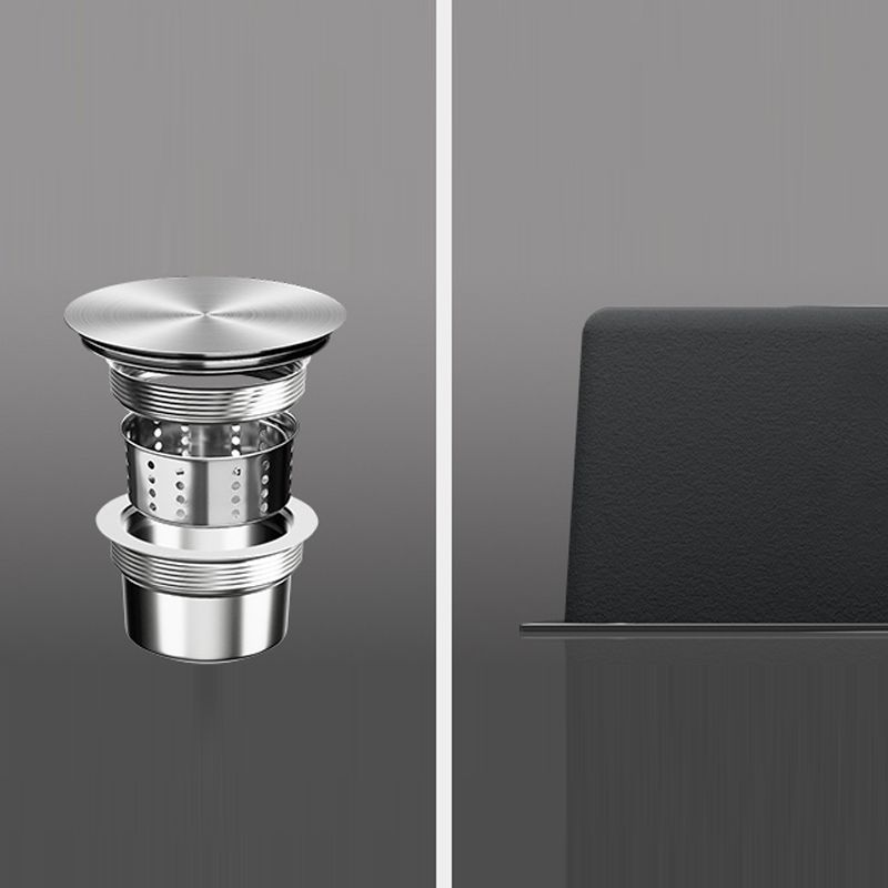 Contemporary Kitchen Sink Set Stainless Steel Friction Resistant Kitchen Sink Set Clearhalo 'Home Improvement' 'home_improvement' 'home_improvement_kitchen_sinks' 'Kitchen Remodel & Kitchen Fixtures' 'Kitchen Sinks & Faucet Components' 'Kitchen Sinks' 'kitchen_sinks' 1200x1200_62decbe1-5606-45e1-9212-e57bf9dc36fd