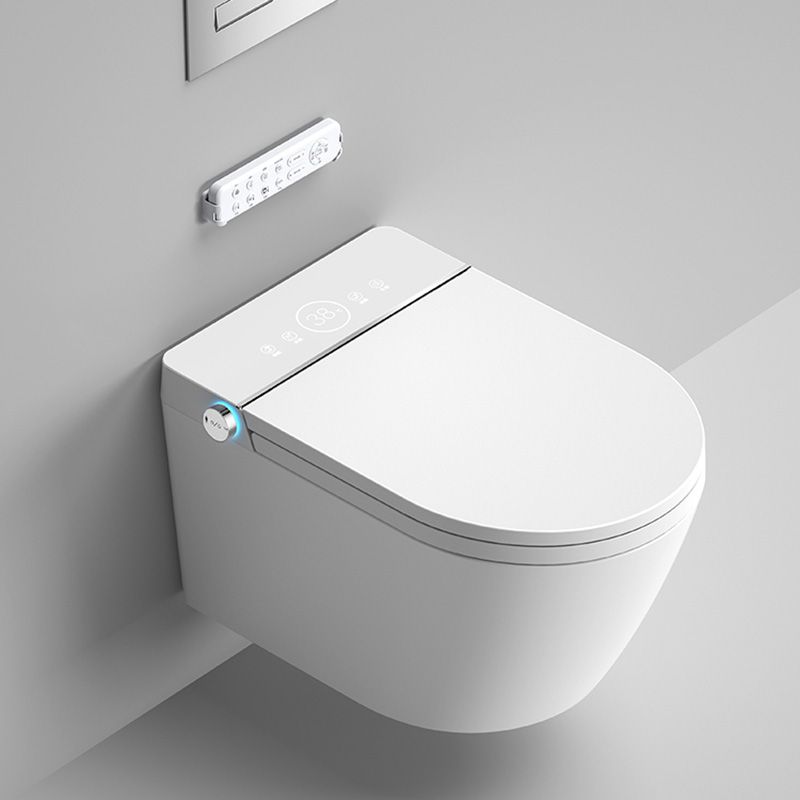 White Wall Hung Toilet Set with Warm Air Dryer and Water Pressure Control Clearhalo 'Bathroom Remodel & Bathroom Fixtures' 'Bidets' 'Home Improvement' 'home_improvement' 'home_improvement_bidets' 'Toilets & Bidets' 1200x1200_62e6ab50-05ae-4983-a105-1d40a9ebd08f