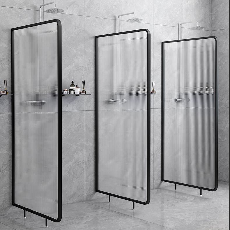 Patterned Fixed Glass Panel Scratch Resistant Frame Fixed Glass Panel Clearhalo 'Bathroom Remodel & Bathroom Fixtures' 'Home Improvement' 'home_improvement' 'home_improvement_shower_tub_doors' 'Shower and Tub Doors' 'shower_tub_doors' 'Showers & Bathtubs' 1200x1200_62ec73d3-0616-4bc3-af72-1319dff64ea5