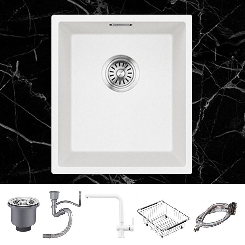 Stone Farmhouse Kitchen Sink Single Bowl Drop-In Sink with Basket Strainer Clearhalo 'Home Improvement' 'home_improvement' 'home_improvement_kitchen_sinks' 'Kitchen Remodel & Kitchen Fixtures' 'Kitchen Sinks & Faucet Components' 'Kitchen Sinks' 'kitchen_sinks' 1200x1200_62f266fd-e394-44e6-a012-b649c82b82a0