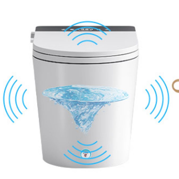 Contemporary Electronic Elongated Toilet Floor Standing Bidet Clearhalo 'Bathroom Remodel & Bathroom Fixtures' 'Bidets' 'Home Improvement' 'home_improvement' 'home_improvement_bidets' 'Toilets & Bidets' 1200x1200_630612a1-5287-4350-a17e-8c9547b385cb