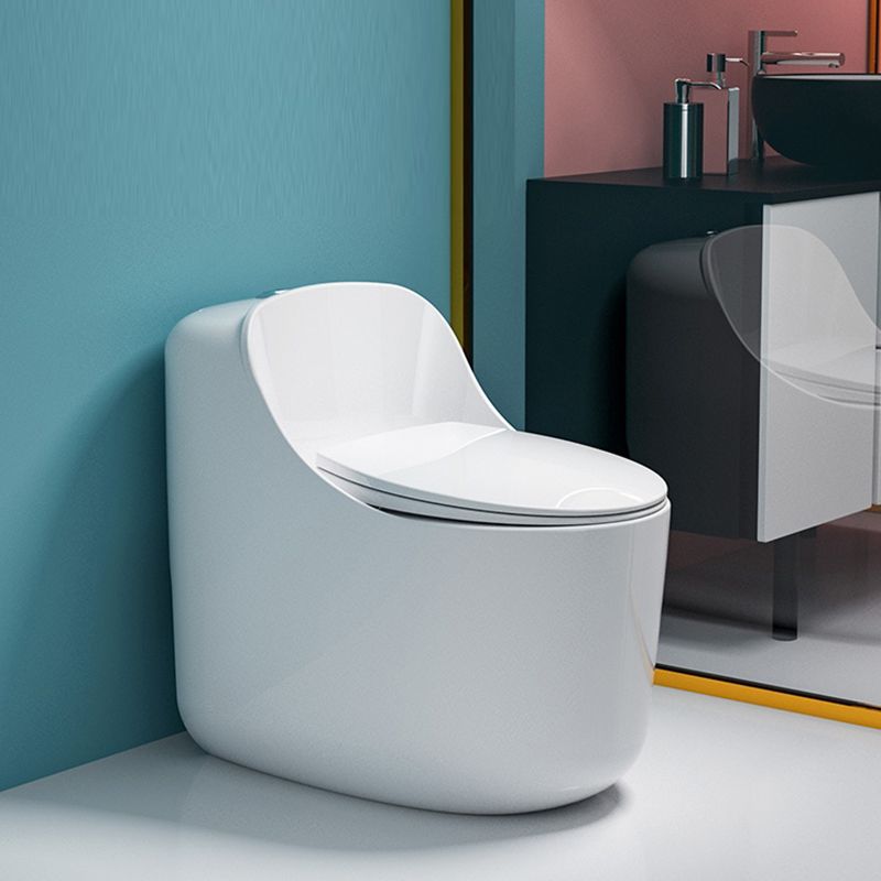 Modern Ceramic Flush Toilet Floor Mounted Urine Toilet with Slow Close Seat for Washroom Clearhalo 'Bathroom Remodel & Bathroom Fixtures' 'Home Improvement' 'home_improvement' 'home_improvement_toilets' 'Toilets & Bidets' 'Toilets' 1200x1200_632d7c7a-6e5b-4065-a057-aa998e2aa934