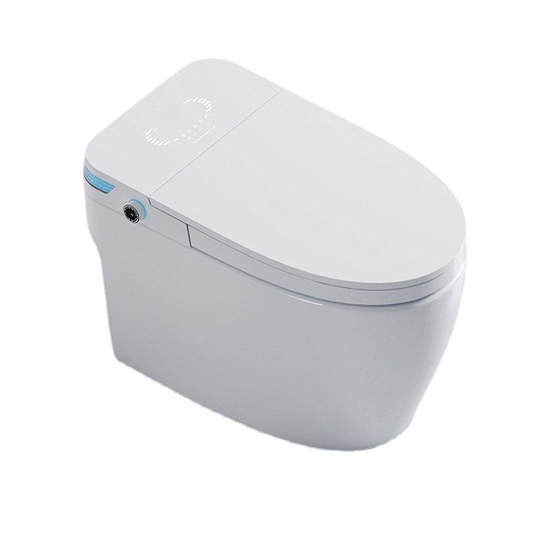 Modern Toilet Bowl Siphon Jet Skirted Toilet with Soft-Close Seat for Bathroom Clearhalo 'Bathroom Remodel & Bathroom Fixtures' 'Home Improvement' 'home_improvement' 'home_improvement_toilets' 'Toilets & Bidets' 'Toilets' 1200x1200_633b7b0d-e38b-4d18-bb3d-43a228f2e0e2