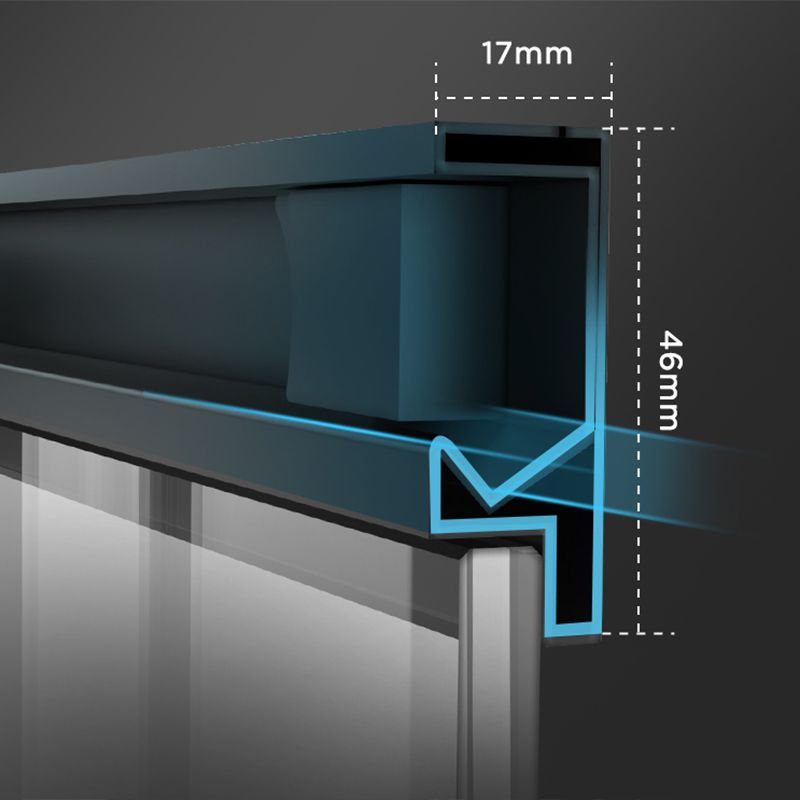 Neo-round 304 Stainless Steel Shower Kit Clear Double Sliding Shower Enclosure Clearhalo 'Bathroom Remodel & Bathroom Fixtures' 'Home Improvement' 'home_improvement' 'home_improvement_shower_stalls_enclosures' 'Shower Stalls & Enclosures' 'shower_stalls_enclosures' 'Showers & Bathtubs' 1200x1200_63572c11-944d-4ca6-bfbc-308ec2e8135c