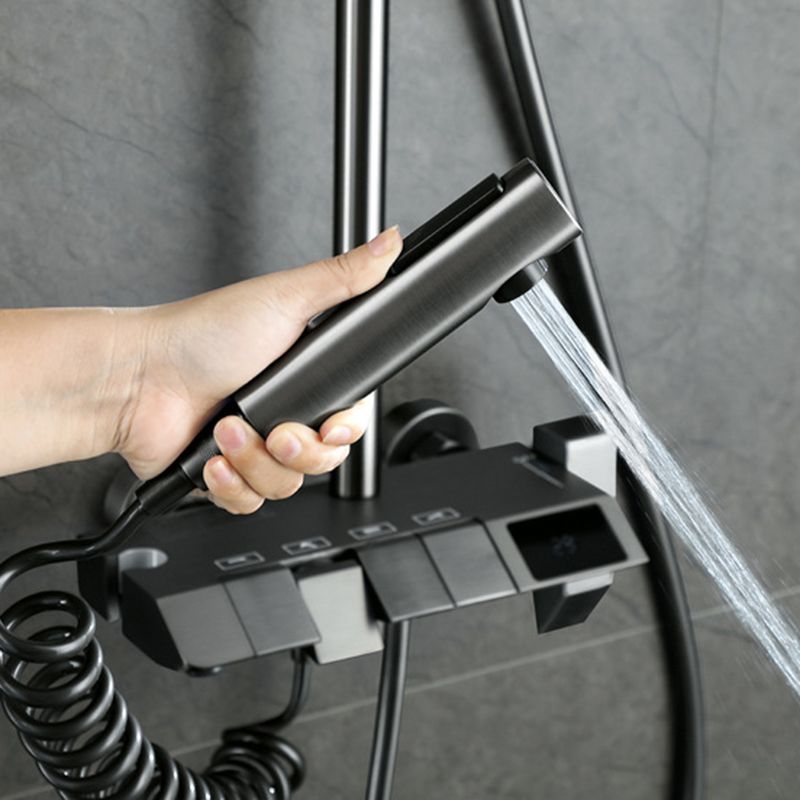 Wall Mounted Modern Square Metal Shower Brass Shower Head Shower Faucet Clearhalo 'Bathroom Remodel & Bathroom Fixtures' 'Home Improvement' 'home_improvement' 'home_improvement_shower_faucets' 'Shower Faucets & Systems' 'shower_faucets' 'Showers & Bathtubs Plumbing' 'Showers & Bathtubs' 1200x1200_635c6074-0c10-4dec-b219-902477ddb6f8