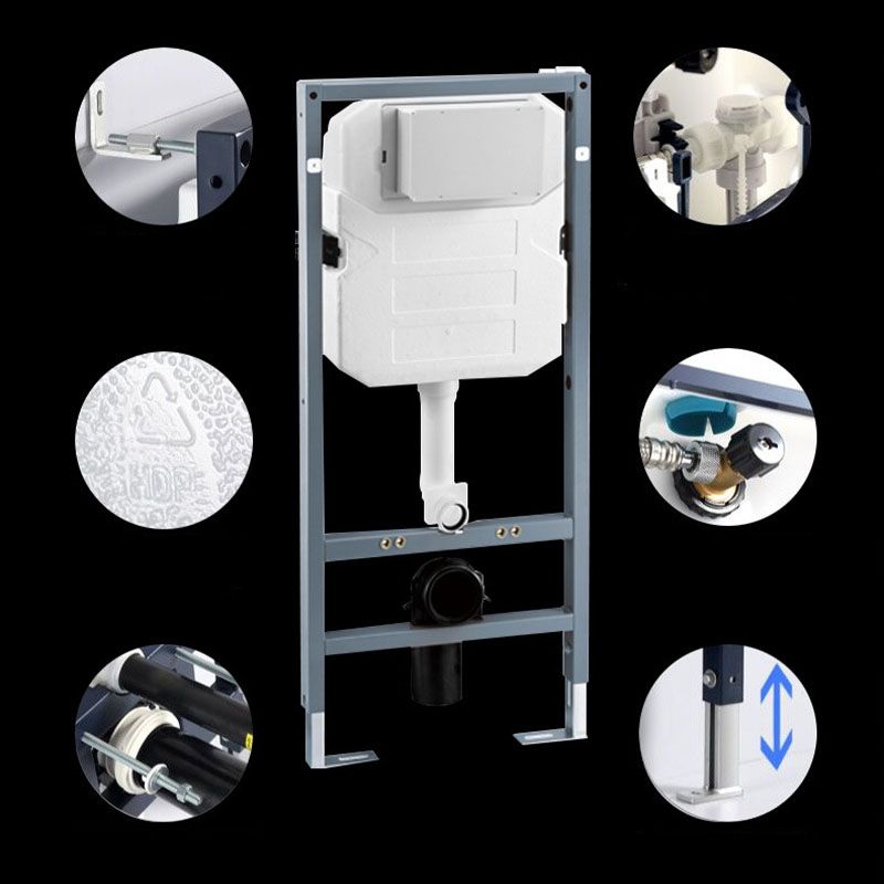 Wall-mounted Round Hanging Toilet Soft-Close Seat Toilet with Glazed Surface Clearhalo 'Bathroom Remodel & Bathroom Fixtures' 'Home Improvement' 'home_improvement' 'home_improvement_toilets' 'Toilets & Bidets' 'Toilets' 1200x1200_6361c88e-c1b8-465e-8628-b7b2efe7ed9c