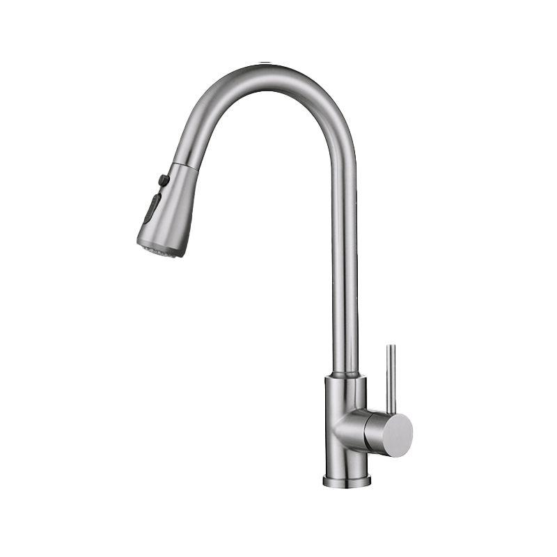 Touch 2 Modes Faucet Pull down Sprayer Bar Faucet 1-Handle Standard Kitchen Faucet Clearhalo 'Home Improvement' 'home_improvement' 'home_improvement_kitchen_faucets' 'Kitchen Faucets' 'Kitchen Remodel & Kitchen Fixtures' 'Kitchen Sinks & Faucet Components' 'kitchen_faucets' 1200x1200_6367f93c-4cb2-4238-bf13-e413ca68521e
