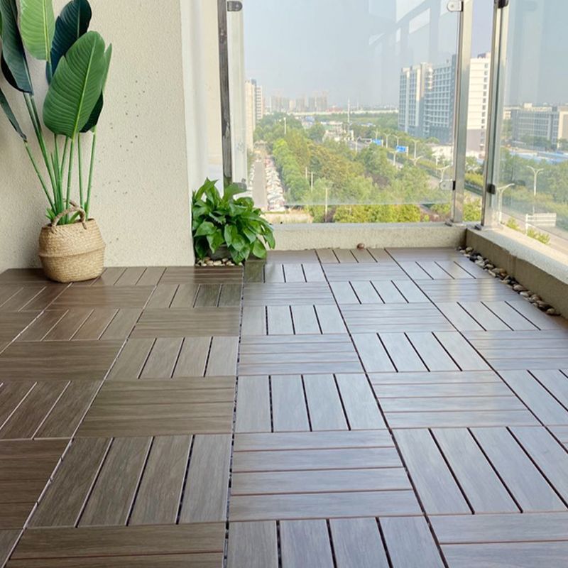 Modern Style Wood Flooring Non-slip Rectangle Outdoor Wood Flooring Clearhalo 'Flooring 'Hardwood Flooring' 'hardwood_flooring' 'Home Improvement' 'home_improvement' 'home_improvement_hardwood_flooring' Walls and Ceiling' 1200x1200_6372666d-c5d1-48c9-bf50-3f0752fcb568