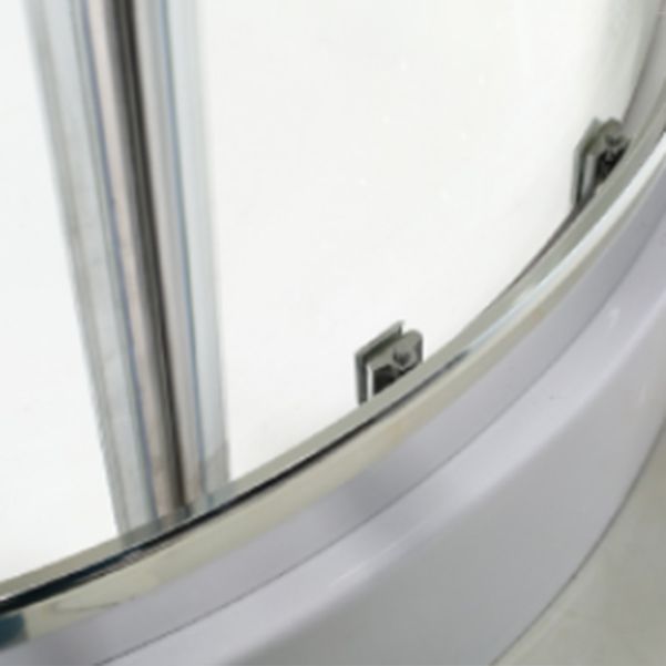 Stainless Steel Frame Finish Shower Kit with Fixed Panel and Door Handle Clearhalo 'Bathroom Remodel & Bathroom Fixtures' 'Home Improvement' 'home_improvement' 'home_improvement_shower_stalls_enclosures' 'Shower Stalls & Enclosures' 'shower_stalls_enclosures' 'Showers & Bathtubs' 1200x1200_63807080-72af-4307-a656-937522ac09ab