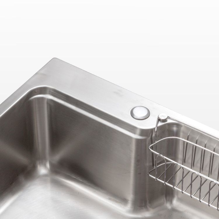 Stainless Steel Kitchen Sink Single Bowl Kitchen Sink(Not Included Faucet) Clearhalo 'Home Improvement' 'home_improvement' 'home_improvement_kitchen_sinks' 'Kitchen Remodel & Kitchen Fixtures' 'Kitchen Sinks & Faucet Components' 'Kitchen Sinks' 'kitchen_sinks' 1200x1200_6387f0a9-b066-4819-b5e8-6ad62f2ade04