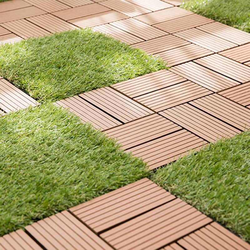 Interlocking Decking Tiles Striped Pattern Square Deck Plank Outdoor Patio Clearhalo 'Home Improvement' 'home_improvement' 'home_improvement_outdoor_deck_tiles_planks' 'Outdoor Deck Tiles & Planks' 'Outdoor Flooring & Tile' 'Outdoor Remodel' 'outdoor_deck_tiles_planks' 1200x1200_63ac9ef3-25da-4738-b908-22d51fc22906