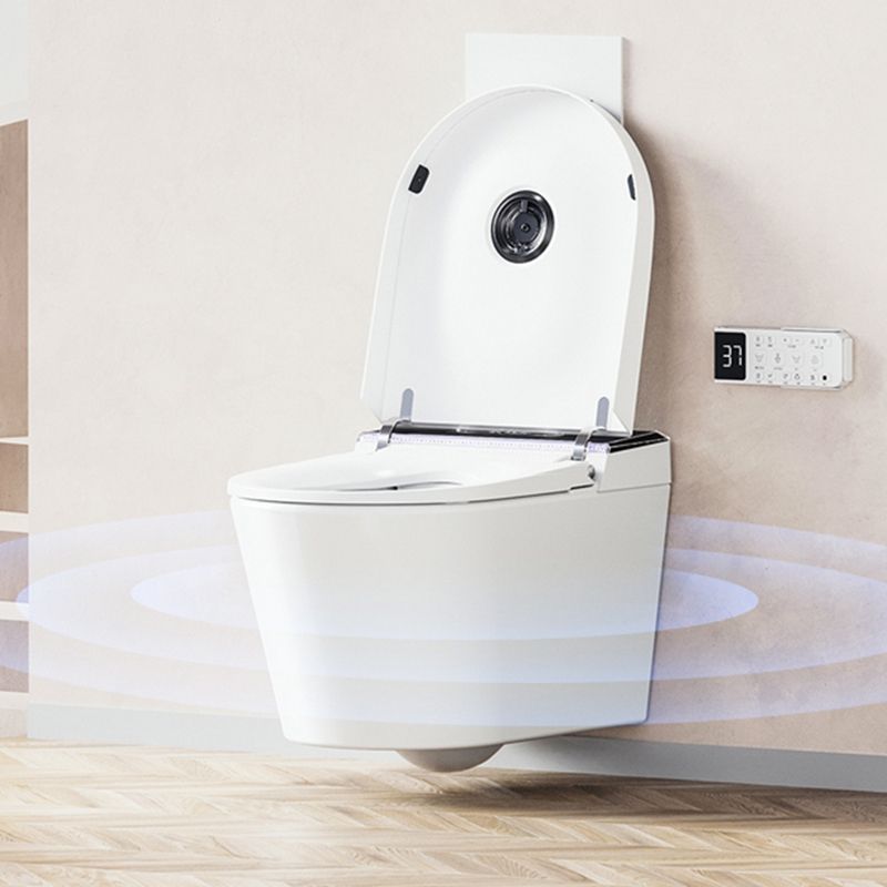 Contemporary Elongated Wall Hung Toilet Set with Heated Seat Clearhalo 'Bathroom Remodel & Bathroom Fixtures' 'Bidets' 'Home Improvement' 'home_improvement' 'home_improvement_bidets' 'Toilets & Bidets' 1200x1200_63b853e1-8ba2-471a-9aa6-2c45c577937b