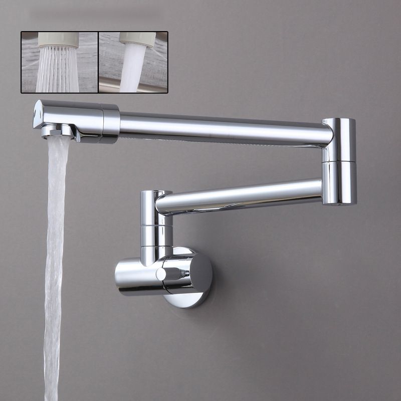 Modern Faucet 1-Handle and 1-Hole Single Level Low Pot Filler Kitchen Faucet Clearhalo 'Home Improvement' 'home_improvement' 'home_improvement_kitchen_faucets' 'Kitchen Faucets' 'Kitchen Remodel & Kitchen Fixtures' 'Kitchen Sinks & Faucet Components' 'kitchen_faucets' 1200x1200_63da31b2-a7cc-4543-92fc-c760a0ff6007