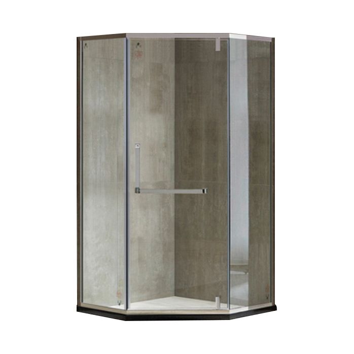 Pivot Stainless Steel Shower Enclosure Neo-Angle Clear Shower Stall Clearhalo 'Bathroom Remodel & Bathroom Fixtures' 'Home Improvement' 'home_improvement' 'home_improvement_shower_stalls_enclosures' 'Shower Stalls & Enclosures' 'shower_stalls_enclosures' 'Showers & Bathtubs' 1200x1200_63f48a0a-5c62-42ca-9a14-7299b7e9bd17